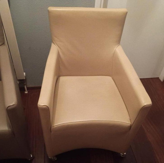 Image 1 of 6 sedie / poltrone in pelle tavolo da pranzo sedie