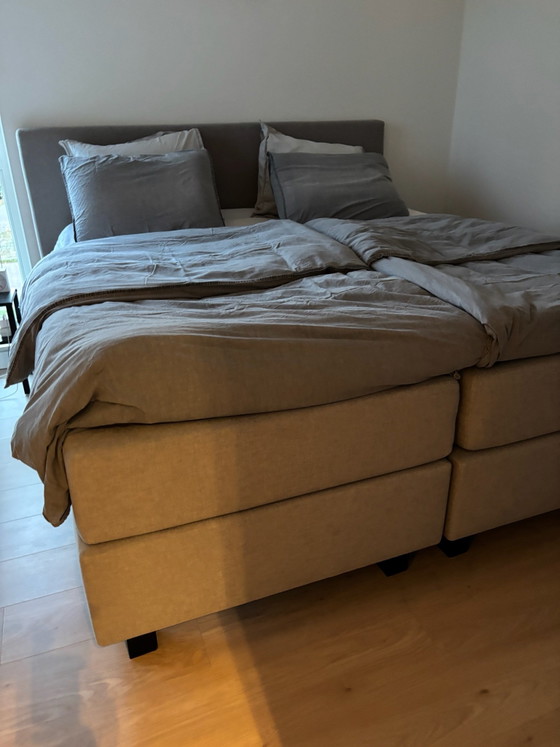 Swiss Sense Boxspringbett – Doppelbetten, Stoff, Holz (photo 10 of 15)