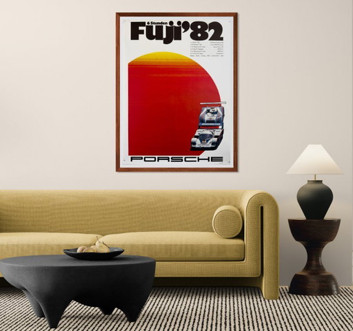 🏁 6 Hours of Fuji ’82 – 1982 – Originele poster van Studio Strenger (Porsche) | 102 × 76 cm | Poster