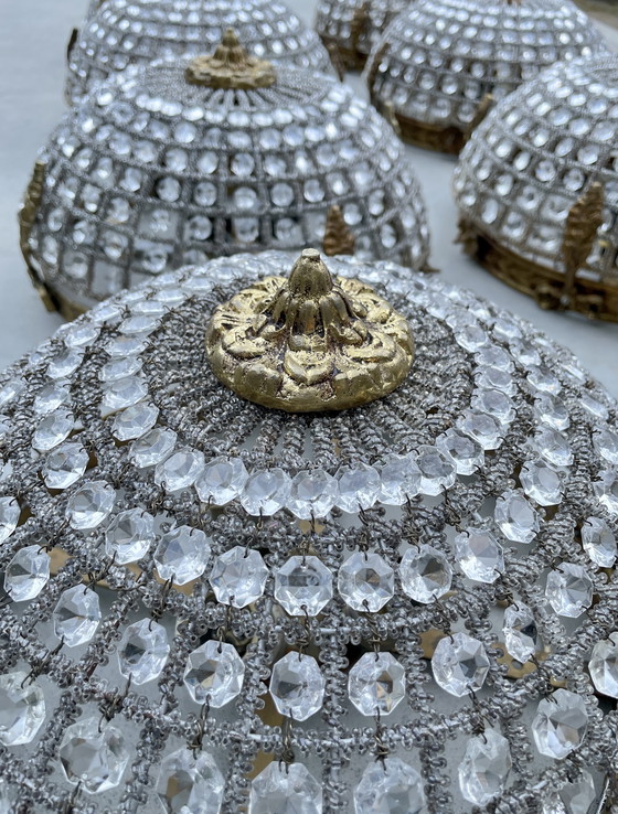Image 1 of Plafonnier en cristal de style Louis XVI