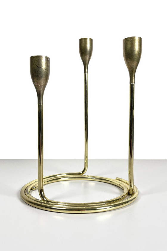 Image 1 of Set of brass candlesticks