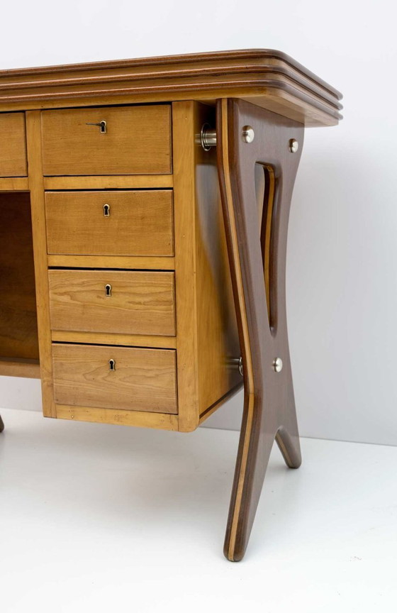 Image 1 of Mostrador de caja de Osvaldo Borsani, estilo moderno italiano de mediados de siglo, década de 1950