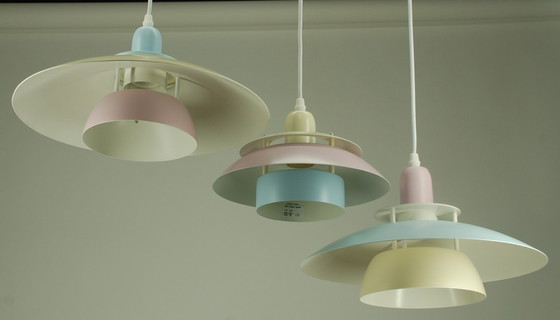 Image 1 of Vintage Danish pendant lamps - set of 3 pieces.