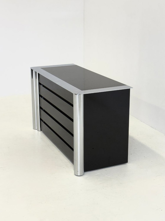 Image 1 of Credenza nera disegnata da Antonello Mosca per Cinova.