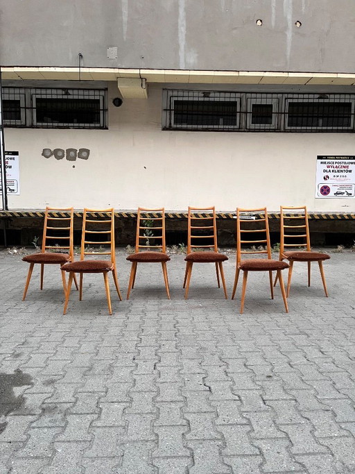 Eetkamerstoelen uit de jaren 1950/1960
