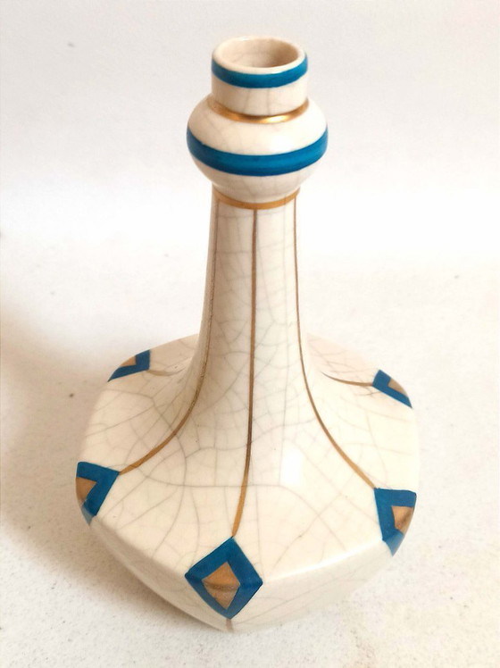 Image 1 of Soliflora in ceramica screpolata Art Déco Altezza 18 cm