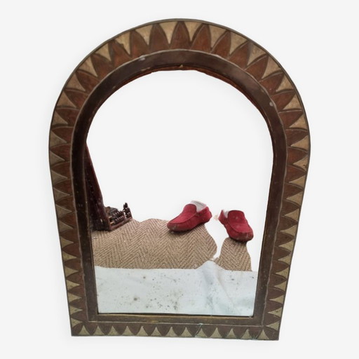Miroir oriental cuivre 60x43cm