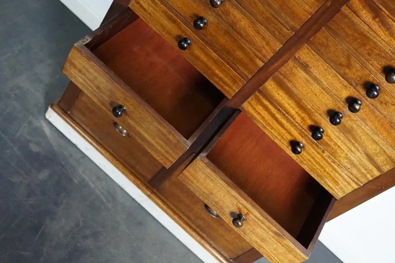 Image 1 of Antico mobiletto da dentista in mogano e marmo, Amsterdam, ca. 1920