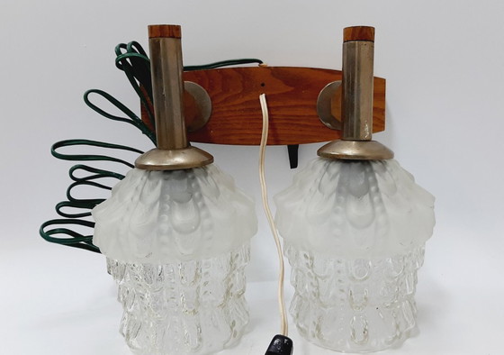 Image 1 of Vintage double wall light (sconce)