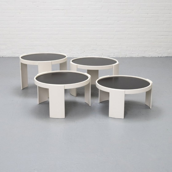 Image 1 of Cassina 780/783 Nesting Tables Gianfranco Frattini '70s
