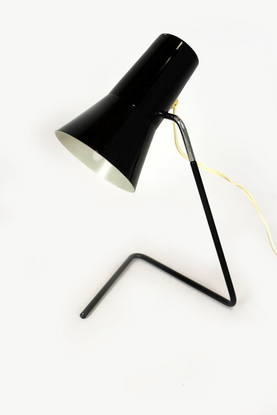 Image 1 of Black Table Lamp by Josef Hurka for Drupol, 1960s