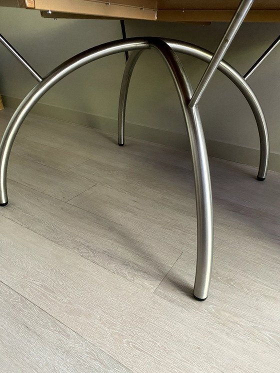 Image 1 of Table (circular side) Design Bob Van den Berghe 1976