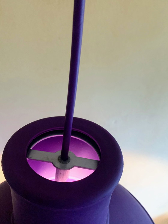 Lampada a sospensione Muuto Unfold, Illuminazione, Gomma, rvs, Blu (foto 5 di 10)