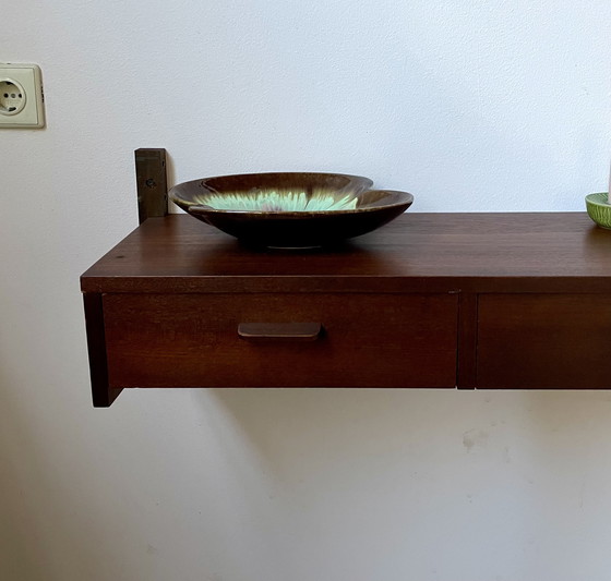 Image 1 of Vintage Wandmeubel met Lades in de stijl van Poul Cadovius