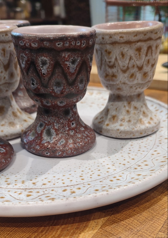 Service à œufs vintage céramique de Jean Austruy – Accessoires de table, Ceramic (photo 10 of 15)