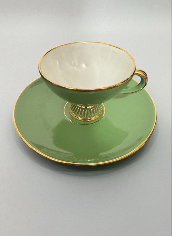 Image 1 of Florentine ceramic tea/coffee set, Art Deco style, 1950s