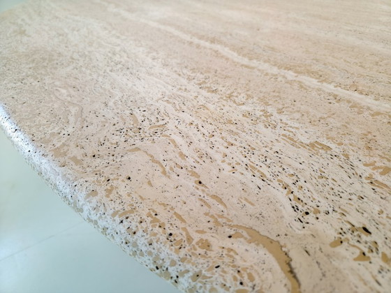 Image 1 of Mario Bellini – Il Colonnato – Italiaanse travertin eettafel, ca. 1980