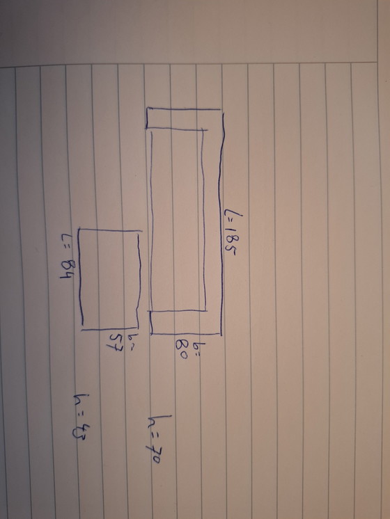Image 1 of Gelderland bench with footstool