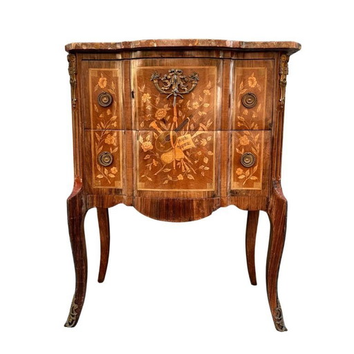 Commode de transition Louis XV et Louis XVI, vers 1900 - France