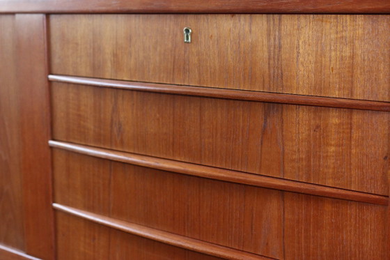 Grande credenza vintage in teak danese 1960 – Roche Bobois, Credenze, Legno (photo 11 of 13)