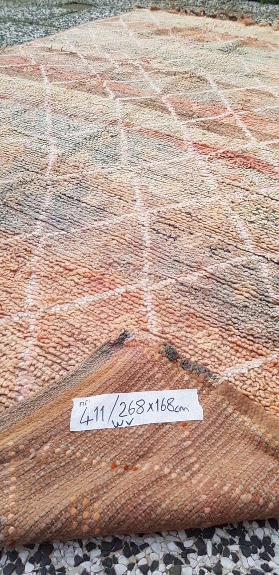 Image 1 of Alfombra bereber anudada a mano de lana, 268 x 168 cm