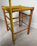 1x Scandinavian Stool With Double Woven Rope Seat 1970s