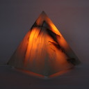 Vintage onyx piramide lamp