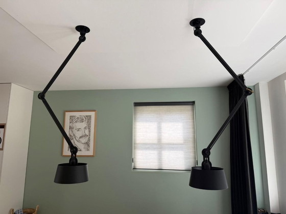 Image 1 of 2x Tonone Bolt ceiling 2arm upperfit smokey black