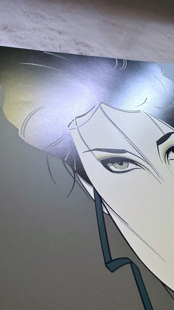 Image 1 of Patrick Nagel Poster des années 80 Lithographie Arms Crossed