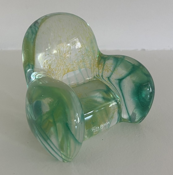 Image 1 of Kosta Boda, fauteuil miniature Bon Bon / Kjell Engman