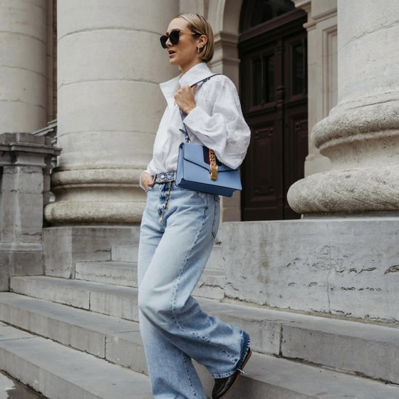 Gucci small Sylvie cuir bleu – Autres sacs (photo 3 of 19)