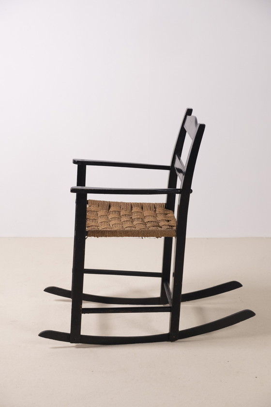 Image 1 of Schommelstoel begin 20e eeuw uit Denemarken