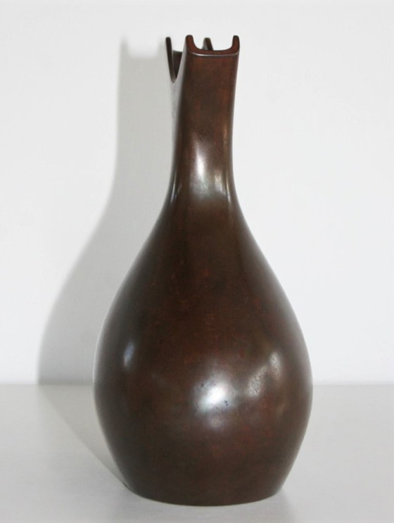 Image 1 of Kobayashi Masayoshi - Bronze vase - Japan
