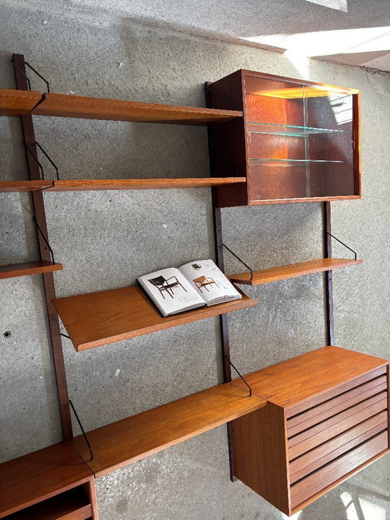 Image 1 of Poul Cadovius Teak Modular Wall System — 4 Columns
