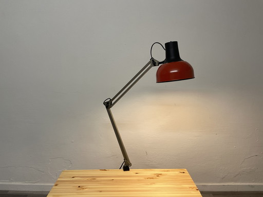 Vintage architect lamp red