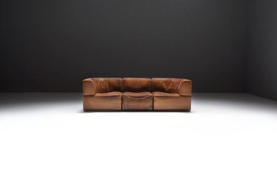 Image 1 of Perfect Patinated DS-15 Modular Sofa by Team De Sede for De Sede Swiss