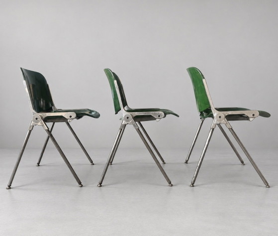 3x Vintage Agorà Chairs — Paolo Favaretto – Dining chairs, Aluminium, Metal (photo 11 of 15)