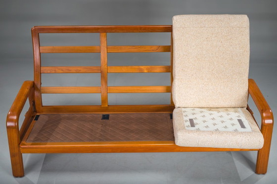 Image 1 of Mid-Century Modern Danish Three-Seater Teak Sofa, 1960s