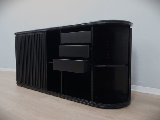 Image 1 of Vintage A'dammer gelamineerd dressoir van A. van den Nieuwelaar voor De Padova 1970