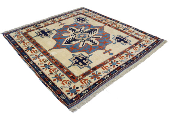 Image 1 of Shirvan caucasien russe antique Plus de 60 ans - Kilim - 203 cm - 200 cm - Très fin
