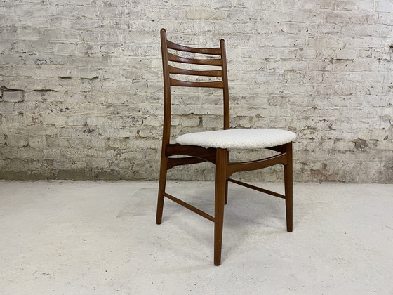 Image 1 of Chaise en teck vintage Bouclè by Georg Leowald