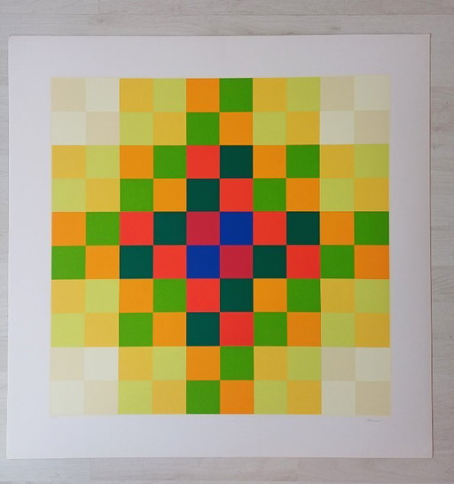 Hugo Demarco "Relation couleur" Edition of 200 - signed - numbered (75 x 75 cm)