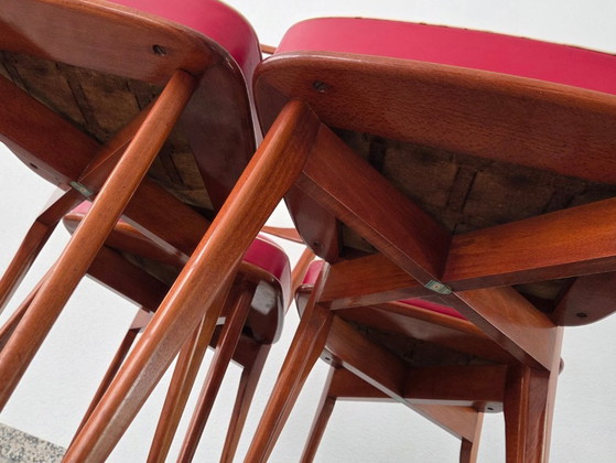 Image 1 of 4 Mid-Century teak chairs (8 also possible)