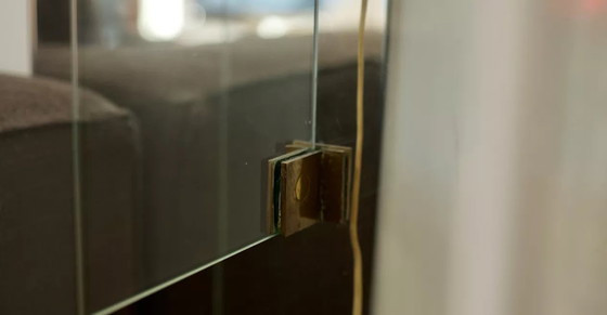 Image 1 of Console Verre et Bronze