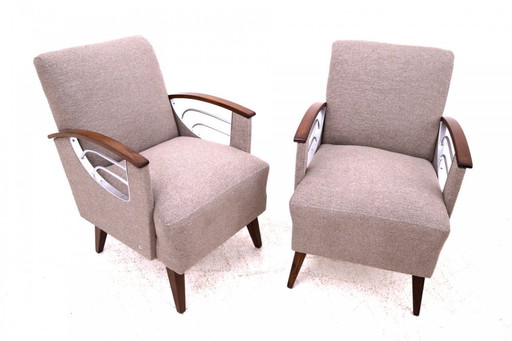 Paar Vintage-Sessel, Tschechische Republik, 1960er Jahre.