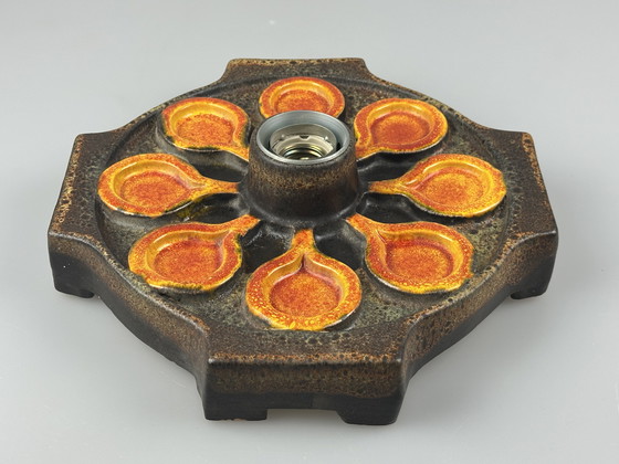 Image 1 of Lámpara de pared de cerámica de los años 60 y 70, diseño de la era espacial de mediados de siglo