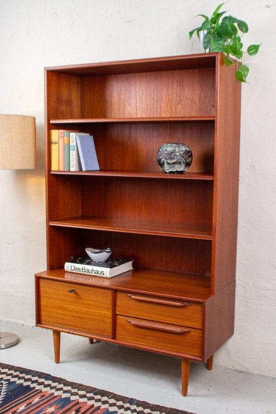 Image 1 of Vintage teak bookcase, highboard, sideboard, Mid Century Danish