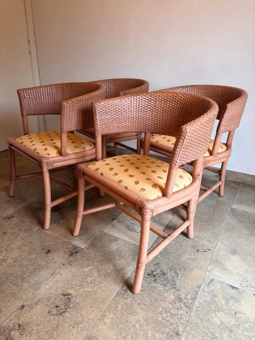 4x Vintage Chairs Gasparucci Italio