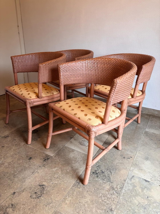 Image 1 of 4x Vintage Chairs Gasparucci Italio