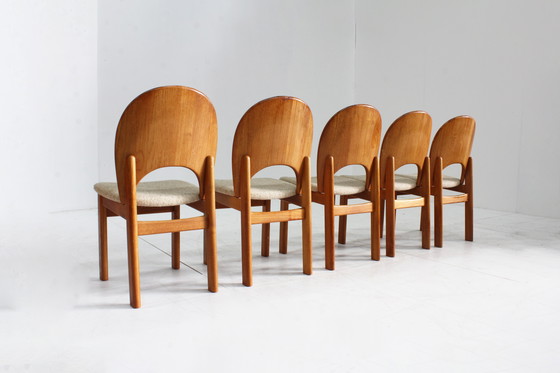 Image 1 of 5 Vintage Danish Mid - Century dining chairs Glostrup